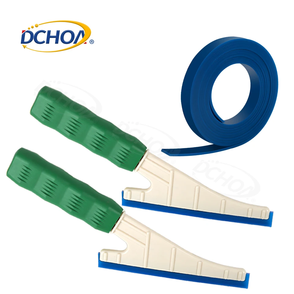 

DCHOA Replaceable Rubber Strip Set Car Glass Cleaning Scraper Rubber Blade Rubber Squeegee Silicone Window Scraper