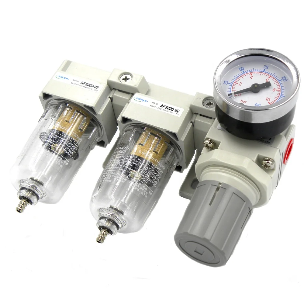 
SMC Type Pneumatic FRL Air Filter Regulator DFR-02 1/4