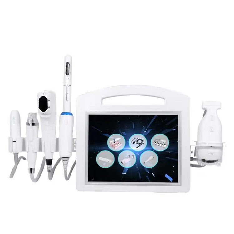 

Professional 6 in 1 face lifting anti-aging vaginal tightening microneedling RF 4D 12 lines HIFU machine