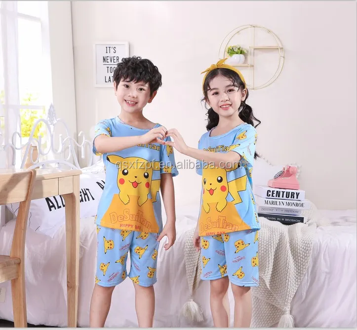 New Children S Cartoon Home Clothes For Boys And Girls In The Same Style Can Be Worn Outside The Home To Sleep Buy Kids Pajamas Sets Custom Kids Pajamas Summer Pajamas Kids Product On