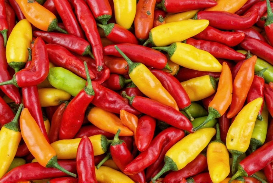 Garden bed with healthy Yuma chili plants