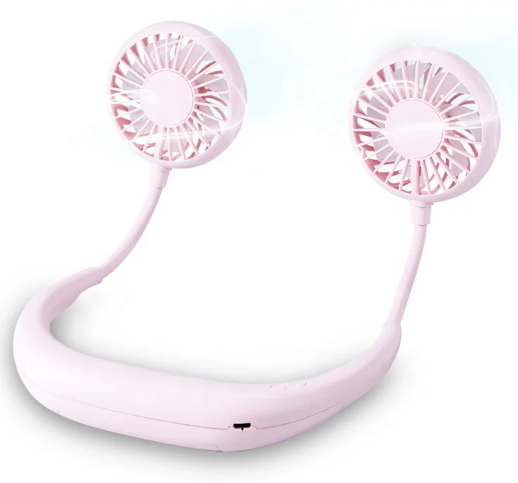 
OEM Outdoor Sports Portable Folding Hanging Neck LED Charging USB Mini Fan 