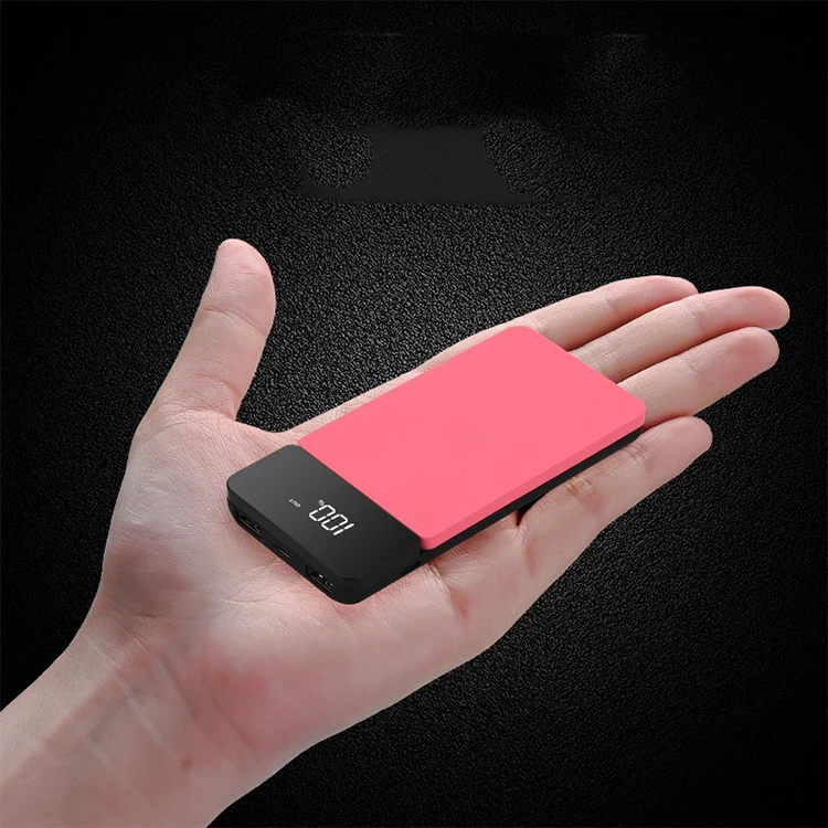 

Best selling 10000mah rohs gift power banks portable qi pawer bank charger wireless power bank powerbank for android phones, Black white pink