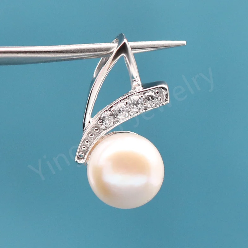 

YT Jewelry Silver Necklace 925 Sterling Fresh Water Pearl Necklace Pedant