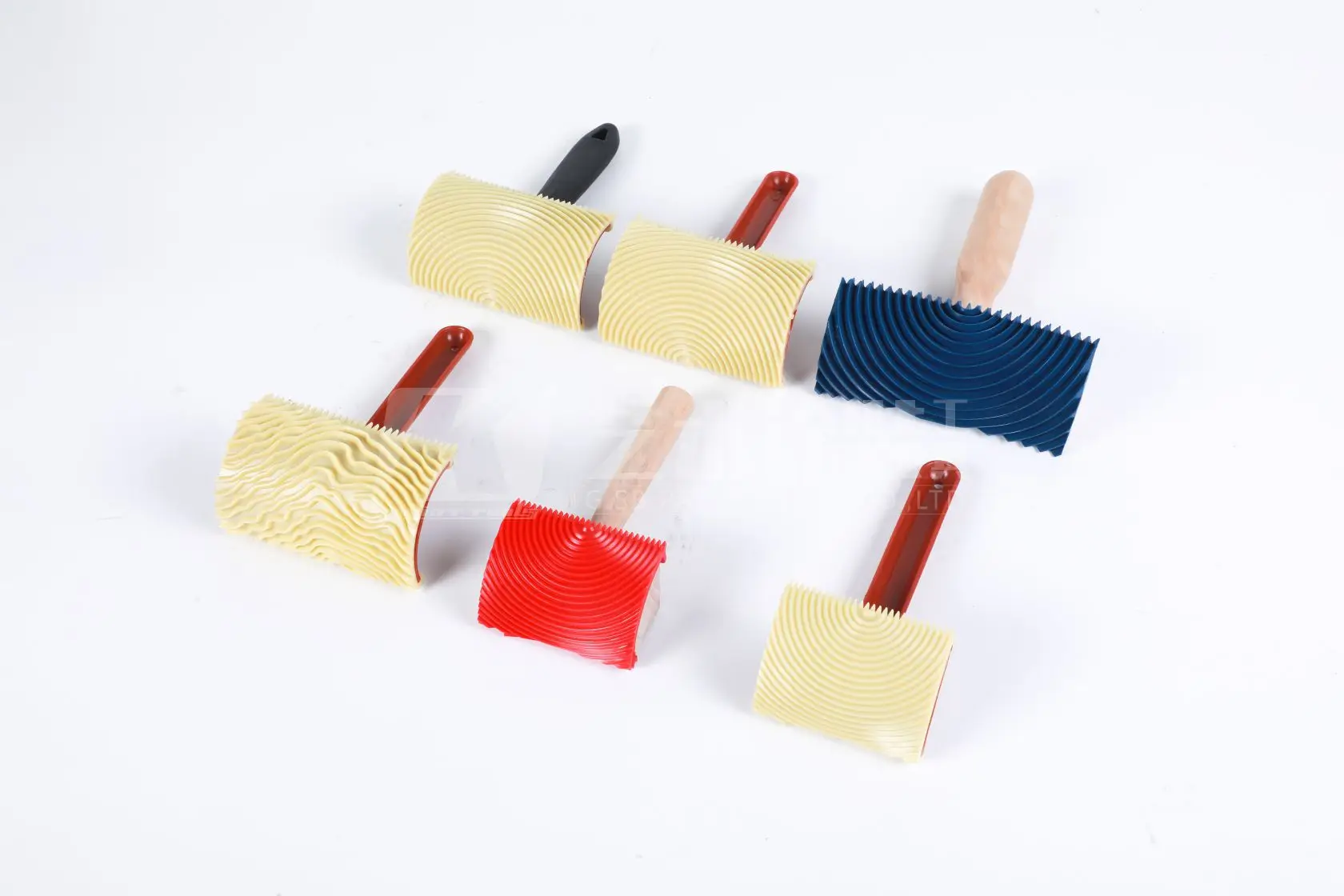 paint tool decor wood grain paint roller brush wood grain rubber painting tool wooden pattern