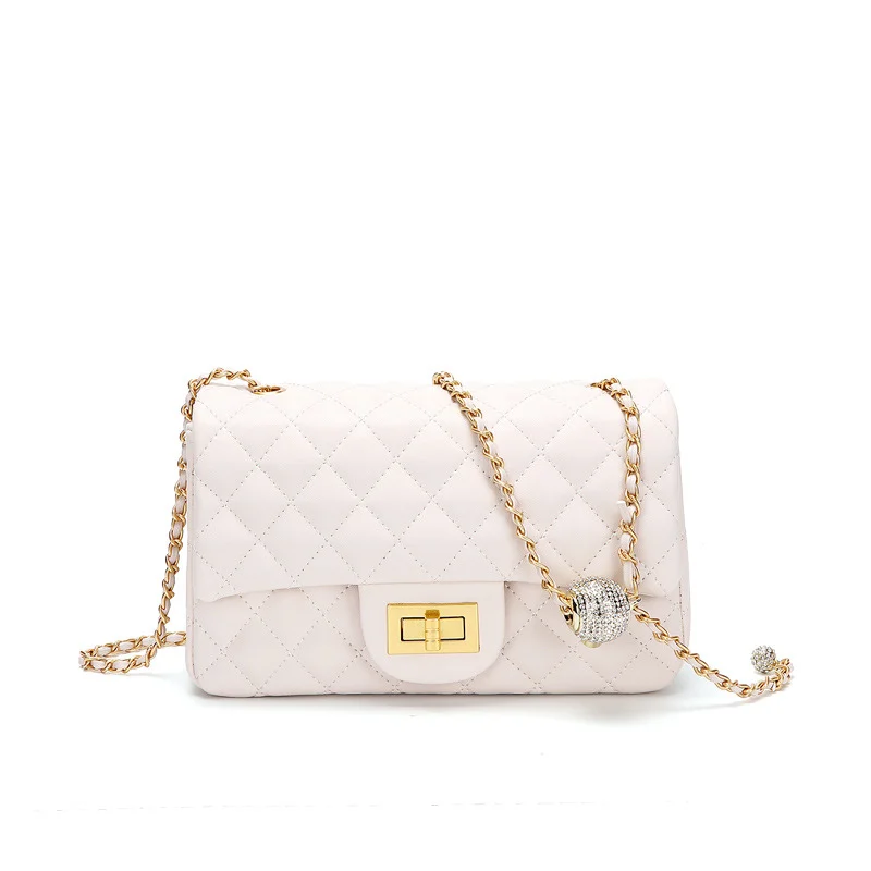 

Women hand bags new design PU leather bags with fashion chain women purses ladies handbags women bags, Rainbow / candy jelly colors