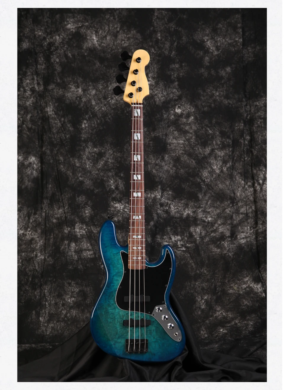 Derulo Electric Bass Guitar Oem 4 Strings Oem High Quality Custom J Bass Canadian Maple Neck