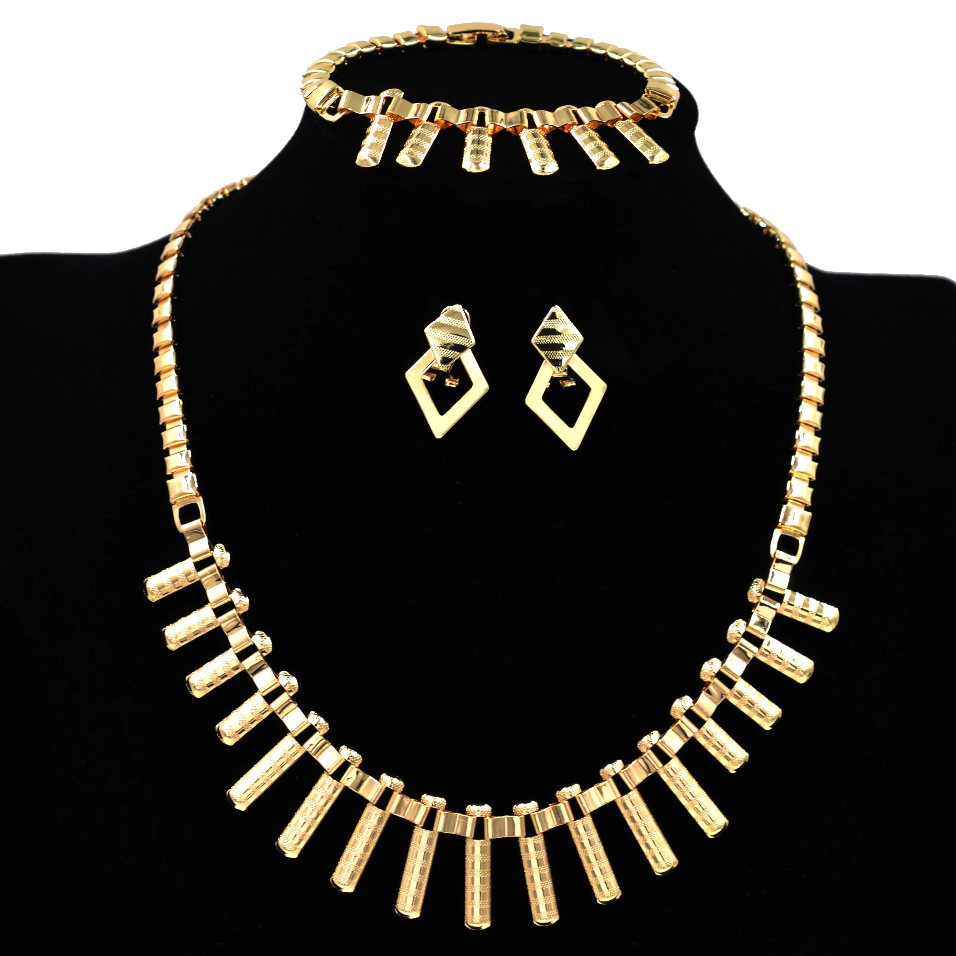 

Mexico high quality copper Women wedding party big accessories for women indian bridal jewelry set wedding