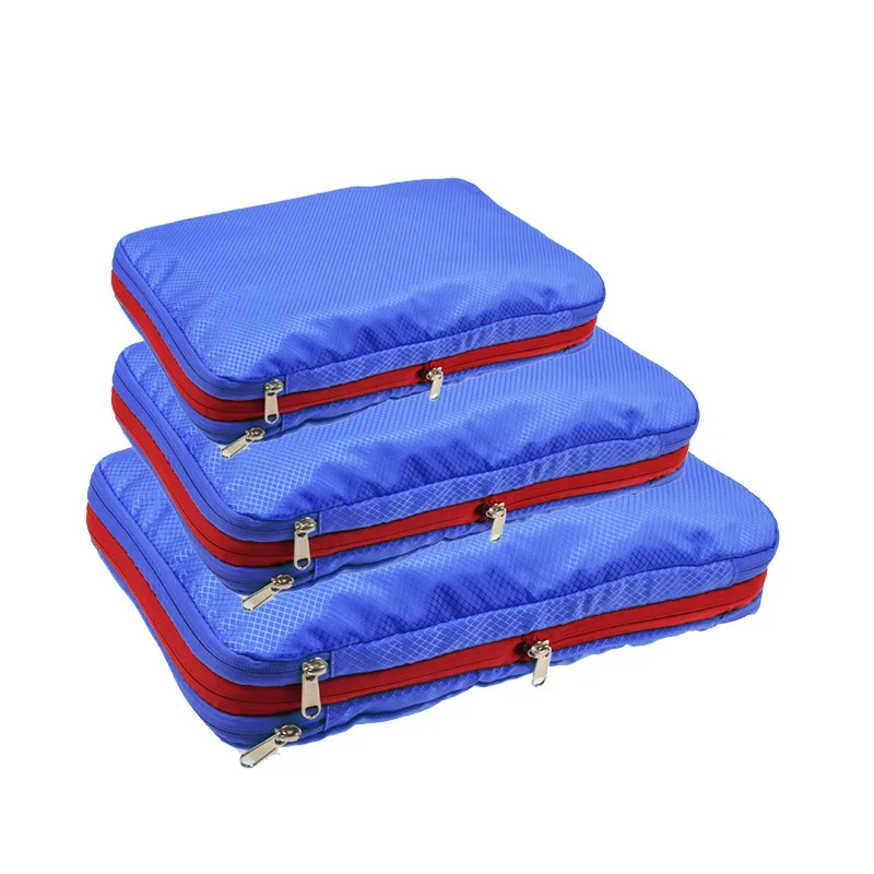 

Hot Sale Lightweight Compression Travel Packing Cube Water Resistant Luggage Packing Organizer Set, As picture
