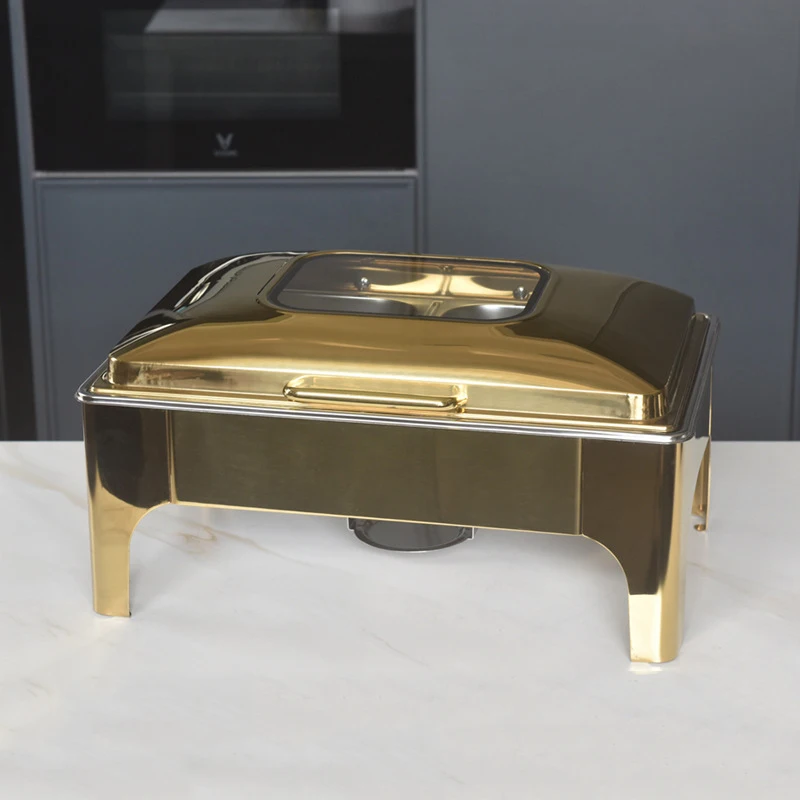 

FTS Chafing Dish Gold Food Warmers Luxury Professional Hotel Buffet Set