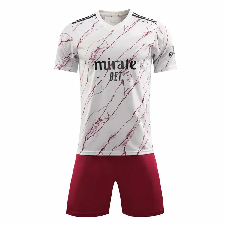 

Hot Sale England Club Original Short Sleeve Fly Emirates Shirt Soccer Set Arsenal-FC Printing White Red Football Uniform Jersey, Custom color