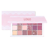 

No brand high pigment palette eyeshadow pressed glitter eyeshadow with paper box