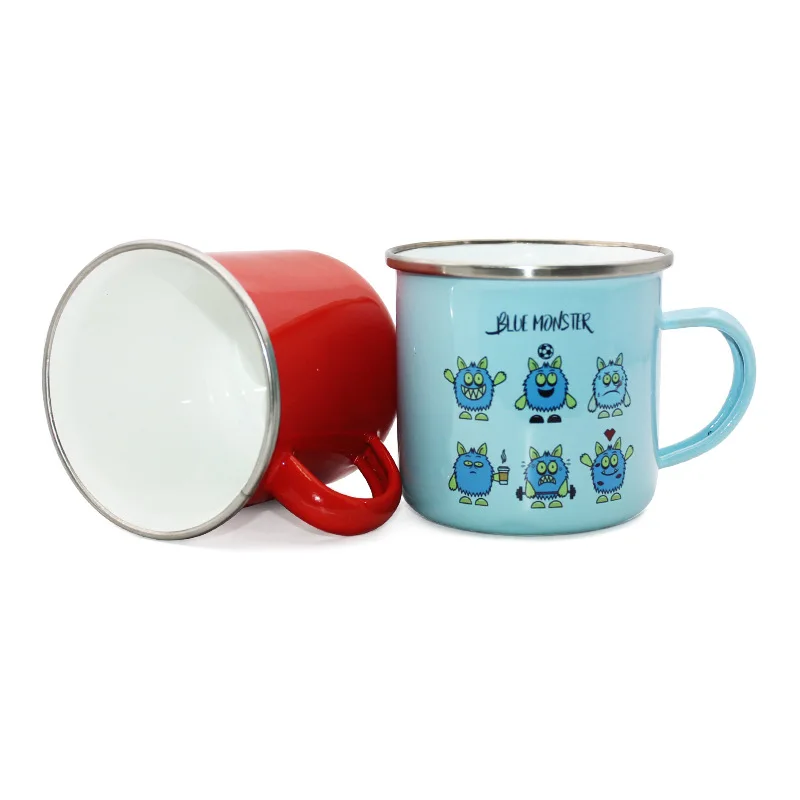 

2020 Top Seller Customized Enamel Camping Cup Travel Coffee Mug Metal Christmas Enamel Mug, As picture
