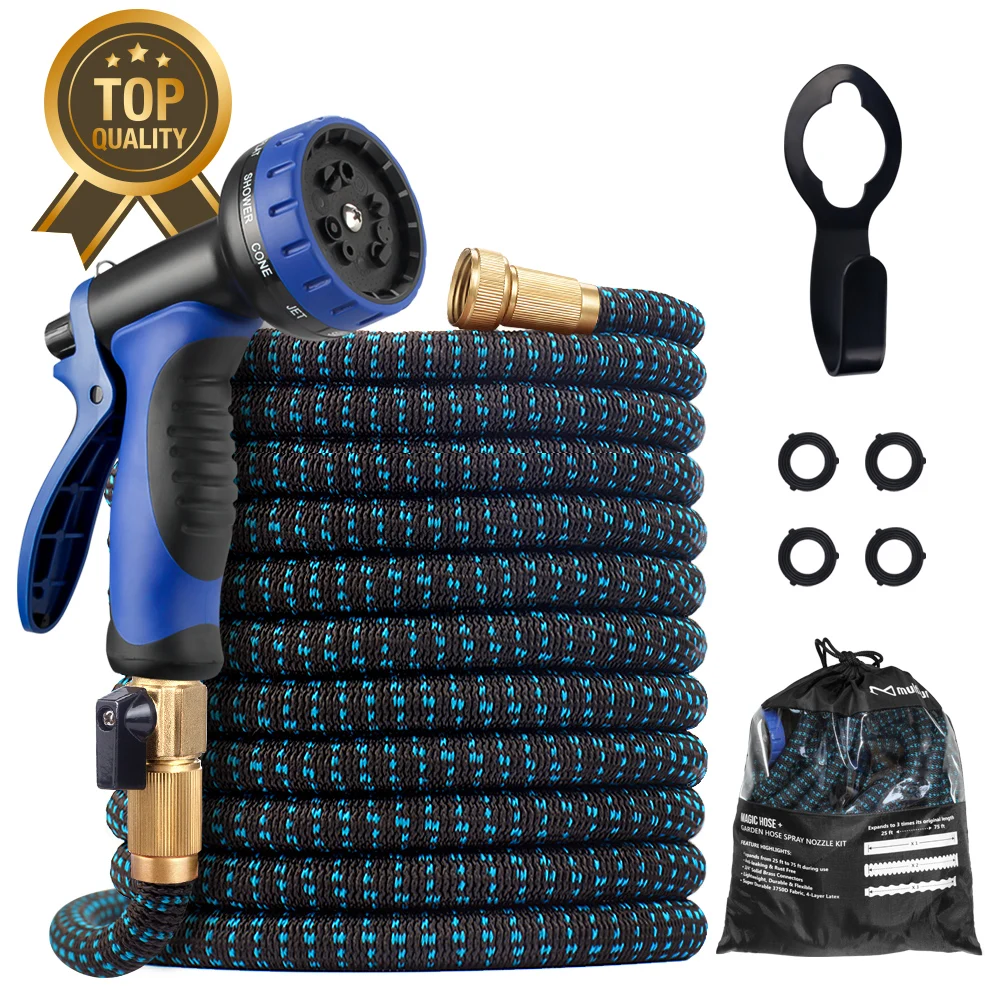 

Telescopic Expandable Magic Water Hose Gun Car Wash High Pressure Garden Hose