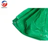 Waterproof green / silver HDPE tarpaulin fabric