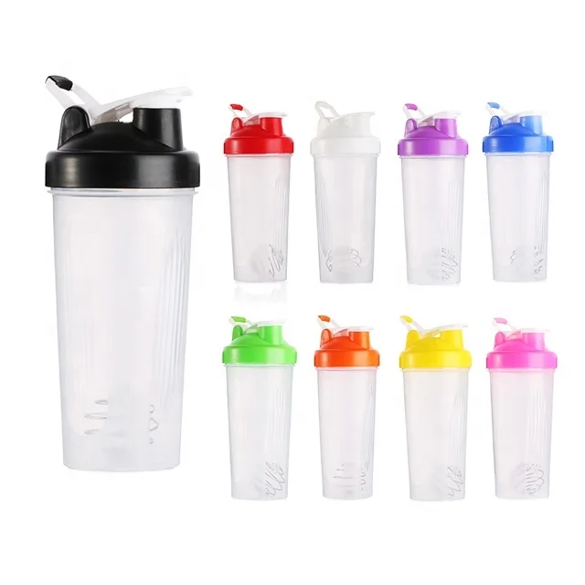 

600ml portable two water bottle outdoor sports shaker bottle protein shaker, Customized color