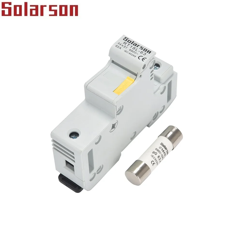 Rt18l63 Cylindrical Fuse Holder For 14x51 Fuse Buy Cylindrical Fuse