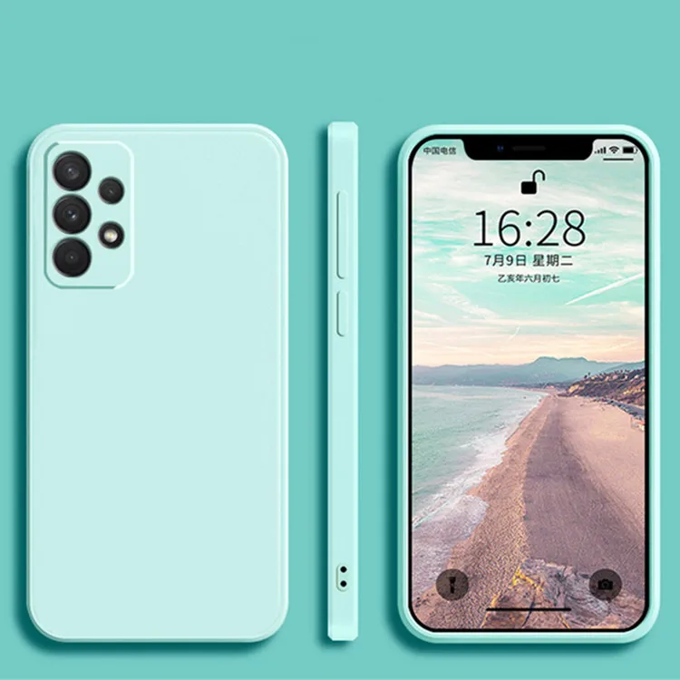 

Cell Phone Cover Soft Touch Liquid Silicone Phone Case for Samsung S22 S21 S20 plus ultra A52 5G mobile phone accessories case
