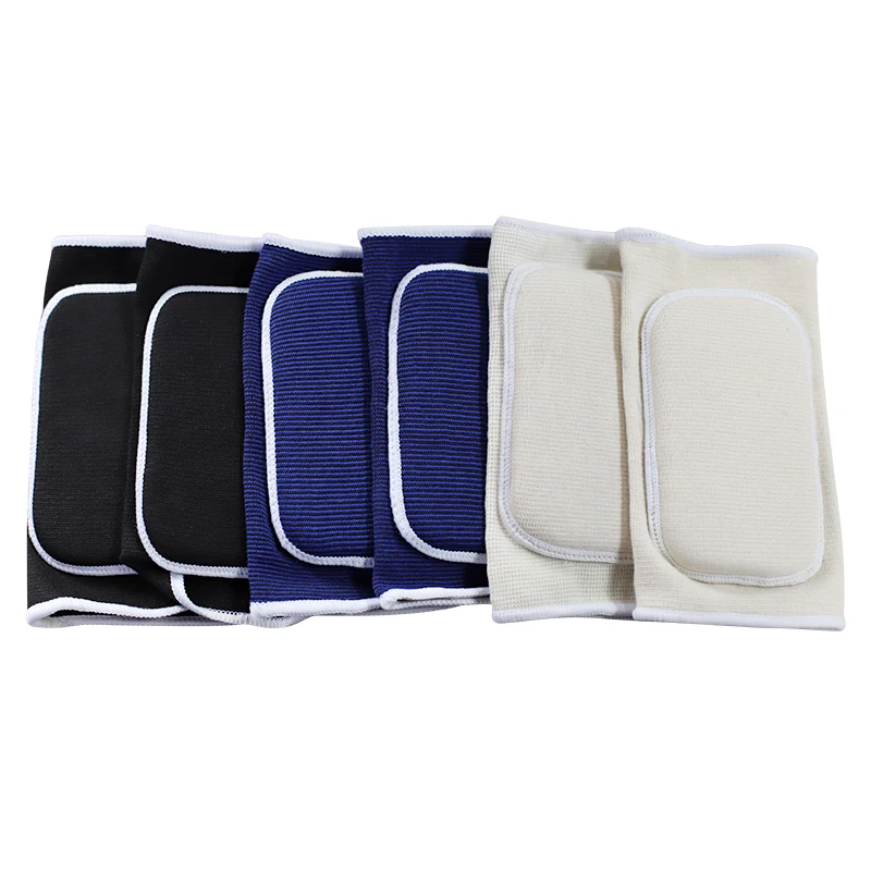 

Elastic Protection Thin Breathable Gym Weight Lifting Elbow Protector Wrist Pad Elbow Support, Blue.black.white