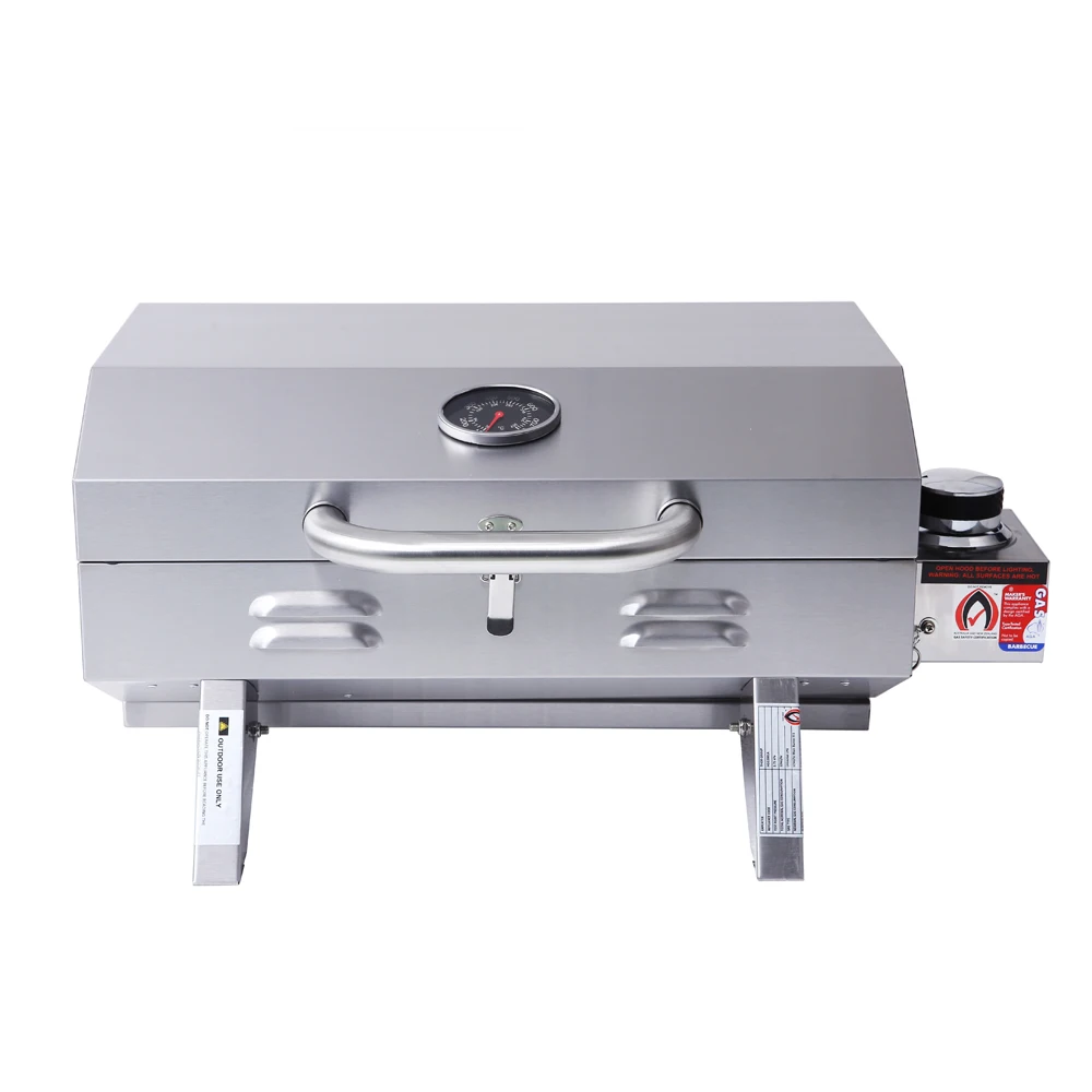 Hyxion Hgg2012u Metal Barbecue Grills And Double Gas Burner Portable 