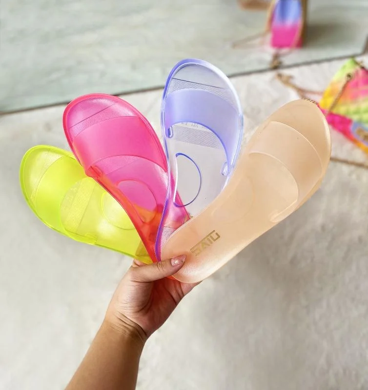 

transparent ladies casual shoes 2021 women shoes ladies slippers and sandals women's slippers, 5 colors