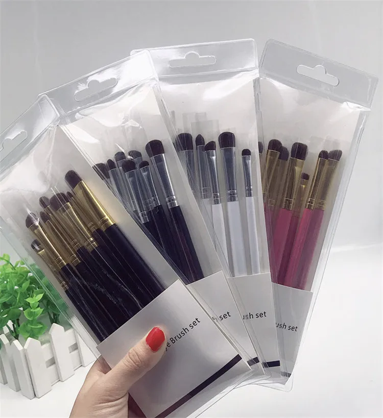 

7 Pcs Brush Eye Makeup Brushes Pony Hair 2019 Set Professional Eyeshadow Make Up Brush Set Animal Hair