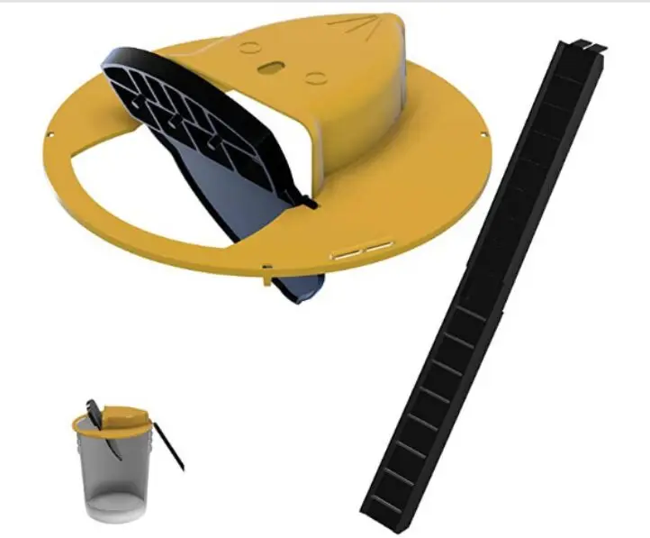 

2021 High Qulity Reusable Automatic Reset Rat Catching Mice Mouse Traps Flip Mousetrap Slide Bucket Lid Mouse Trap