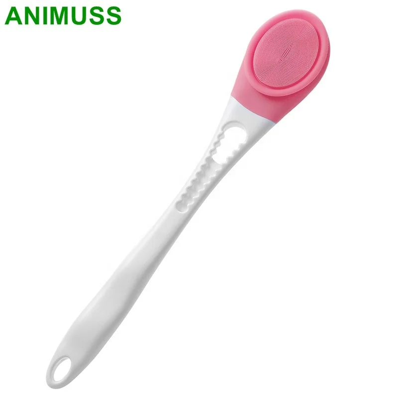 

Long Handle Shower Soft Silicone Back Bath Brush Scrub