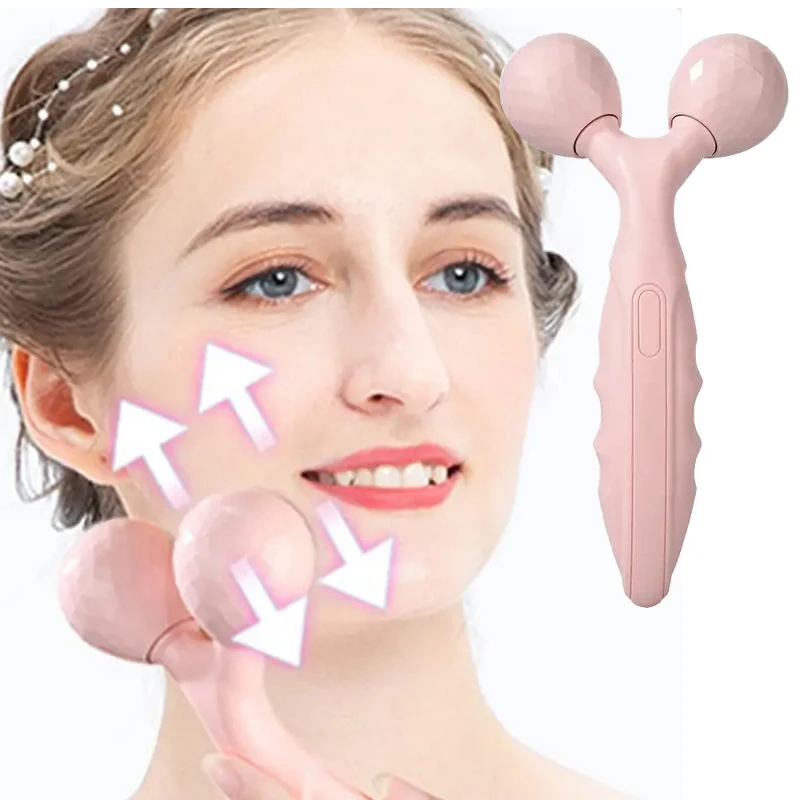 

ABS y shape v shape lifting face massager tool Face lifting roller 3d with big ball anti cellulite roller 3d face massage roller