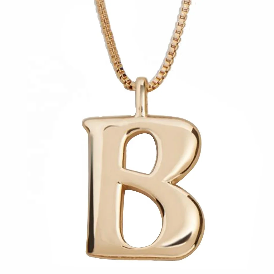 

2020 Must Have Daily Basic Necklace Gold Color A-Z 26 Alphabet initial Necklaces, Women's Snake Chain High End Letters Necklaces