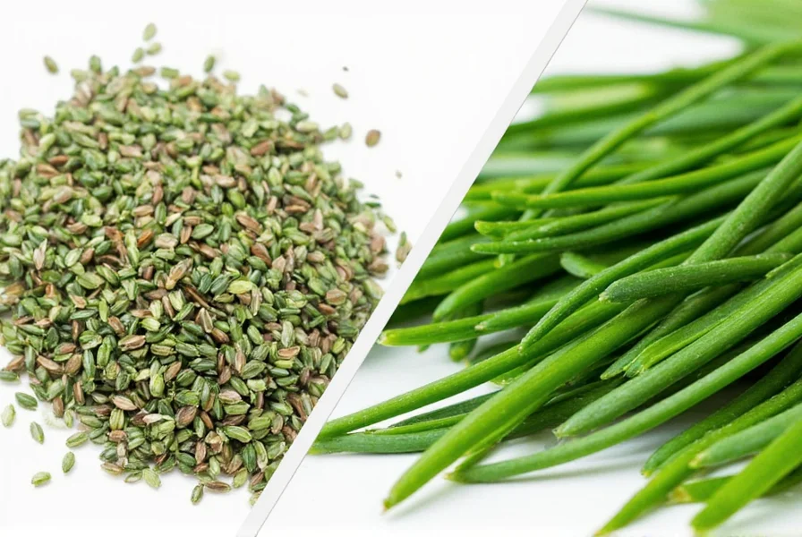 Storage hacks for fresh and dried chives displayed together