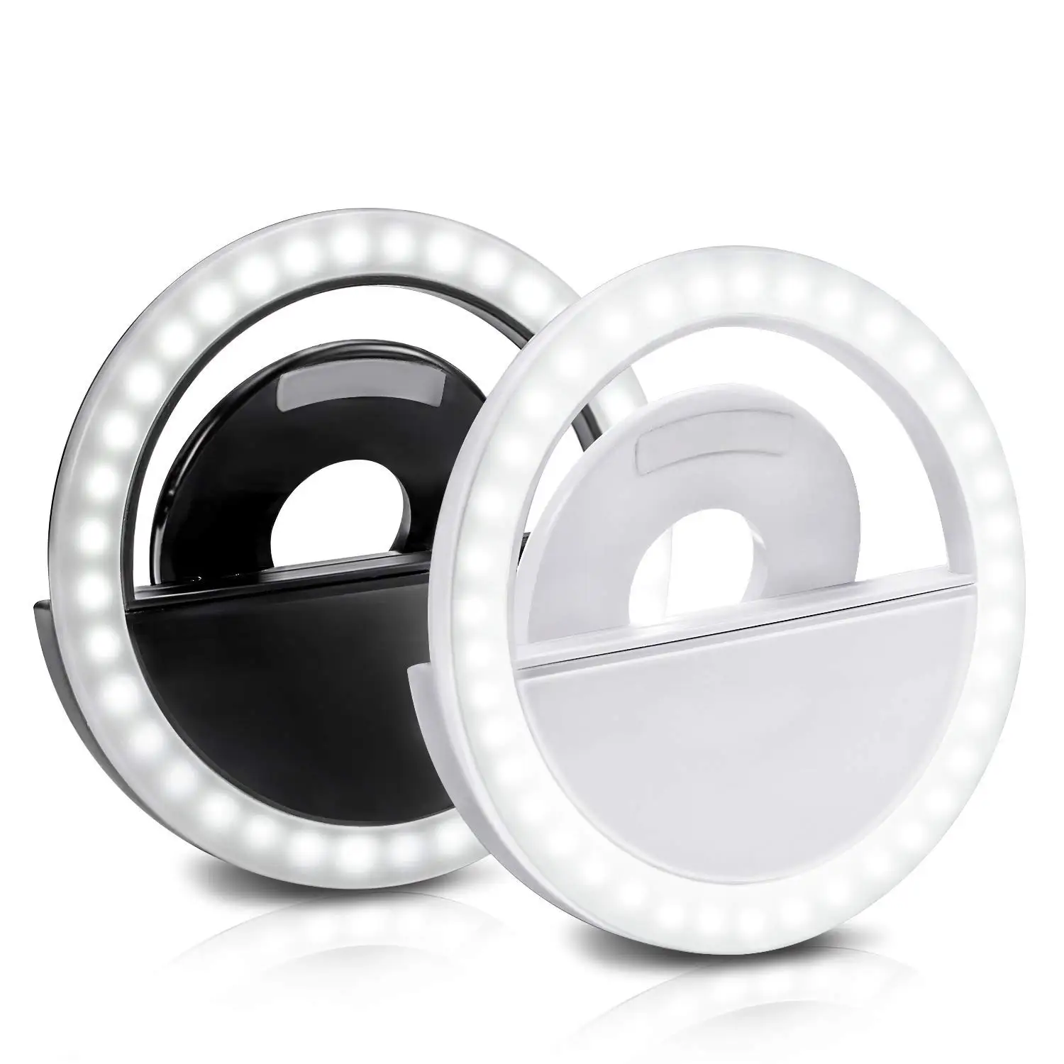 

Led Flash Fill Light Clip On Smartphone Bi-Color Custom Logo Dimmable Diva Dropshipping Selfie Ring Light For Make Up, Customized