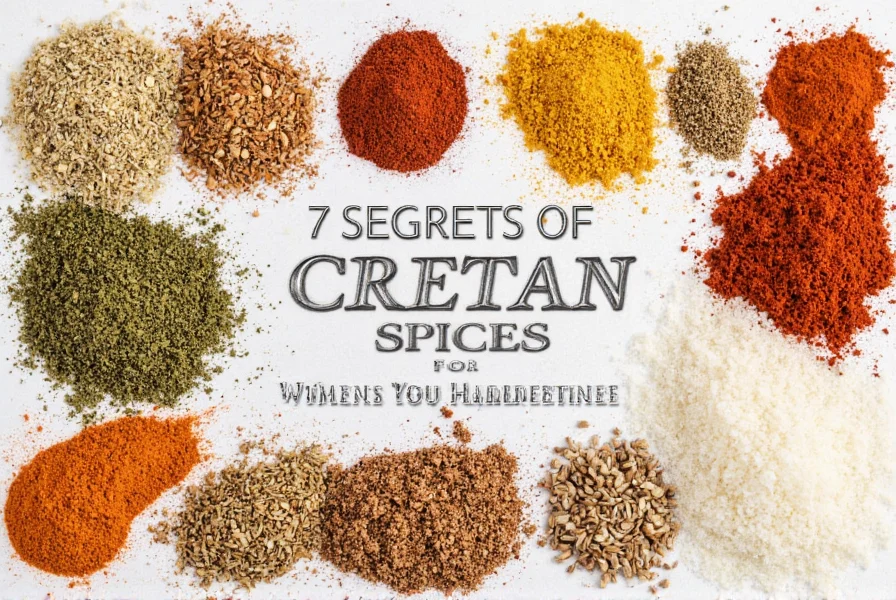 Colorful spice jars with labels of Cretan herbs