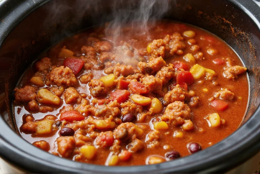 recipe for turkey chili in slow cooker