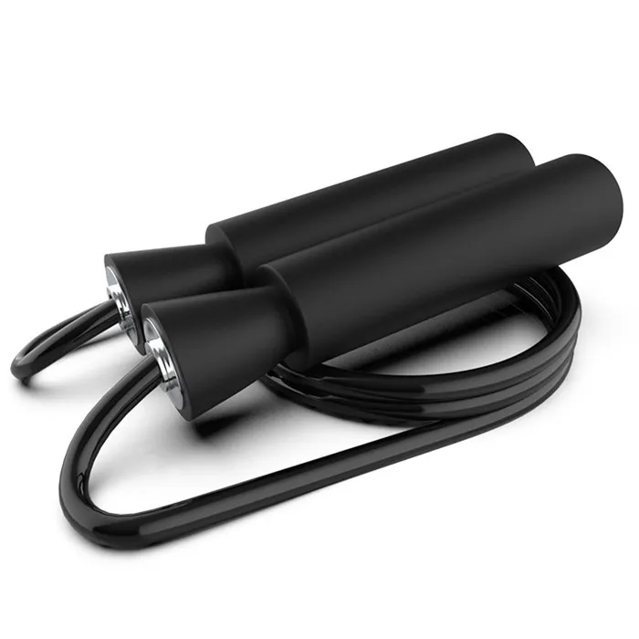 

Wholesale adjustable heavy weighted pvc training jump rope customized jump ropes, Black