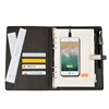 Notebook with powerbank with cable and USB flash