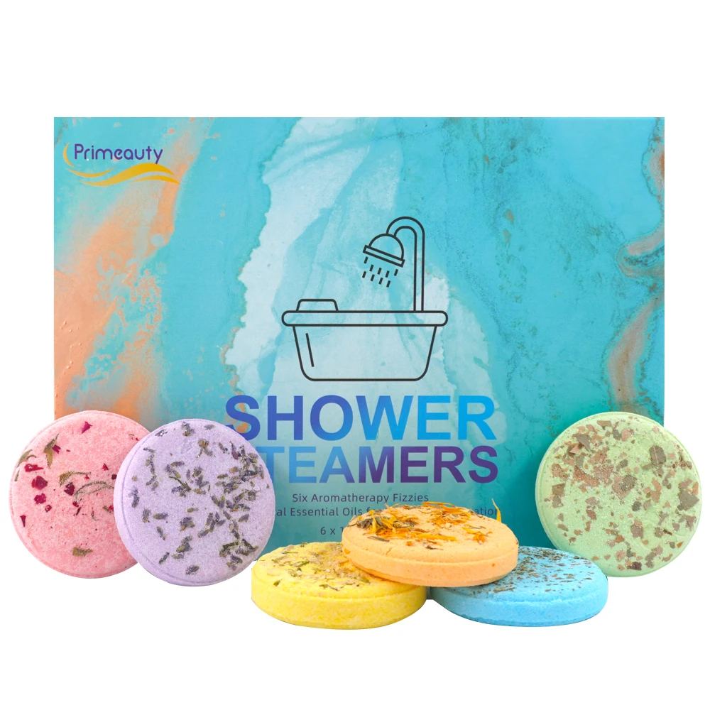 

Perfect Gift Home Spa Shower Bombs Organic Essential Oils Aromatherapy Shower Steamers Vaporizing Shower Tablets