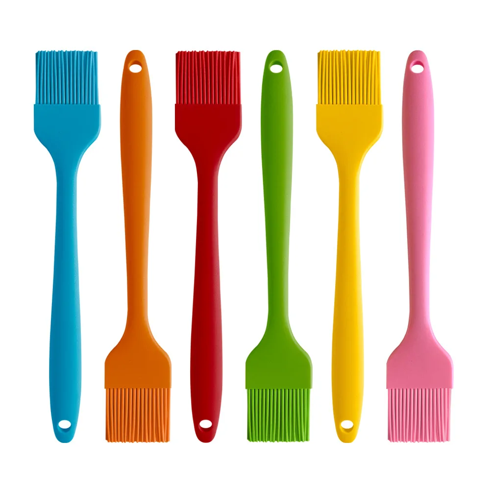 

OEM Multifunctional Nonstick Silicone BBQ Barbecue Integrated Basting Baking Brush, Custom color