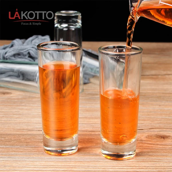 High Quality 60ml Shot Glass 2 Oz Bullet Wholesale Custom Shot Glasses