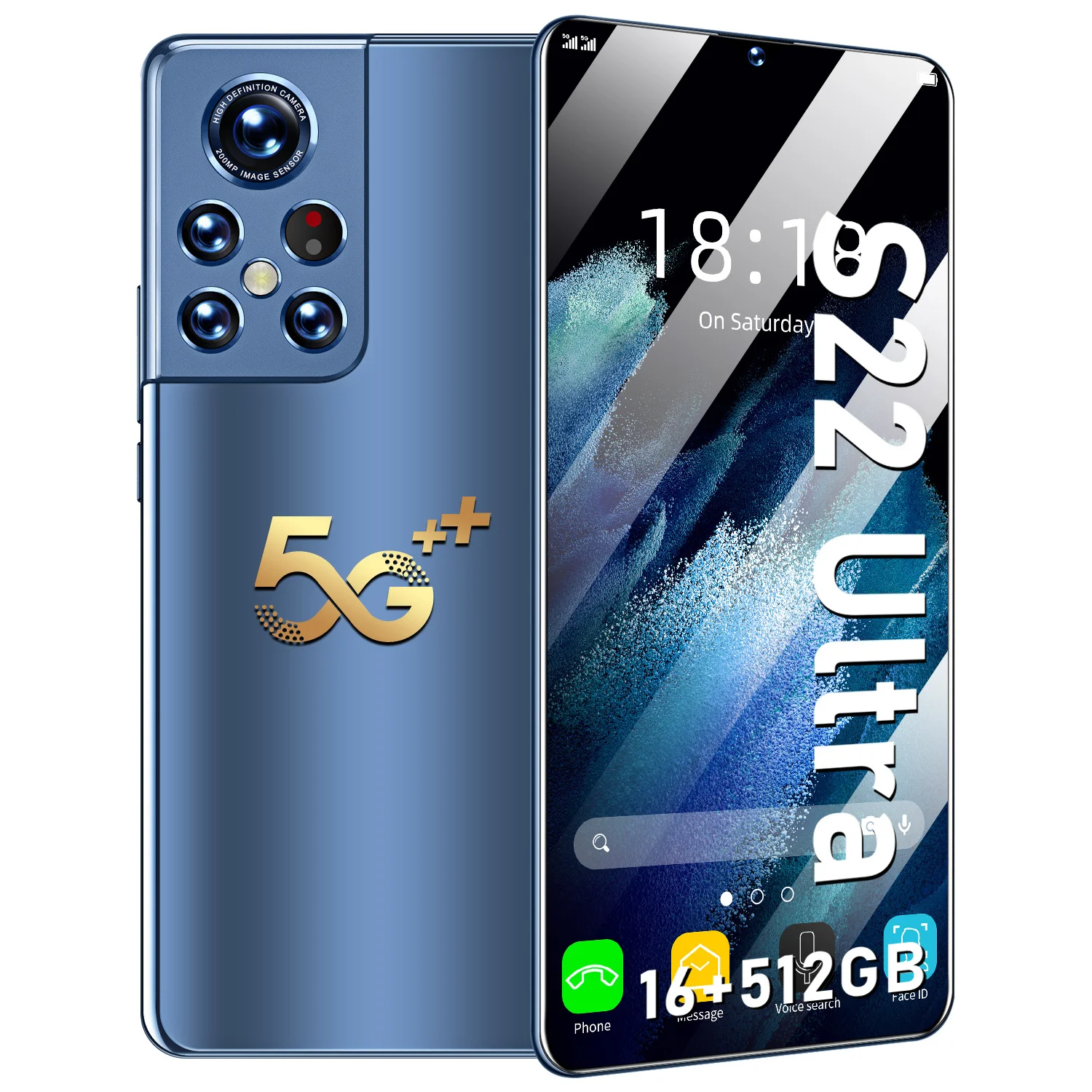 

Global Version S22 Ultra smart phone 6.9inch HD Full Screen 16+512GB Dual SIM 5G Smartphone 6800mAh Android Mobile Phone