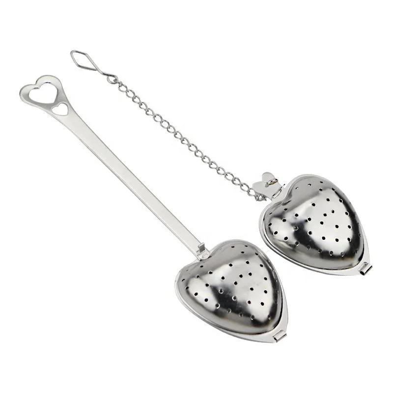 

Heart-shaped Tea Ball Loose Leaf Tea Interval Diffuser Filter Stainless Steel Tea Infuser Heart