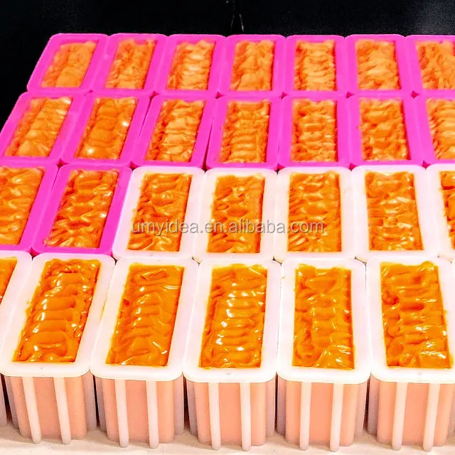 

Mini Silicone Loaf Soap Mold Tall Skinny Moulds Toast Mousse Cake Tools Swirl Soap Mould Rectangle Molds, White,pink,or customized pantone colors