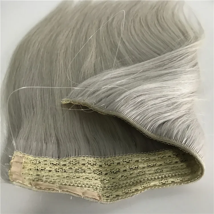 

Super Quality Halo Clip In Hair Weft Extension Full Cuticle Remy Raw Virgin 10A Grade Quality Hair Factory Direct Supply