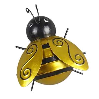 

Newart metal luster bee decor interior outdoor wall art wall sculture for garden fence room mesh wall accessories