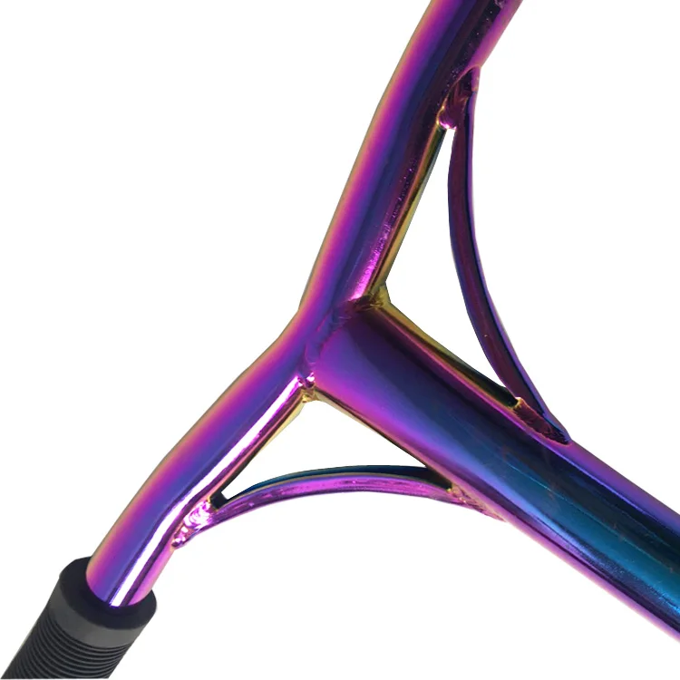 Custom Chromoly Steel Neo Chrome Rainbow T-bars Pro Stunt Scooter Parts ...