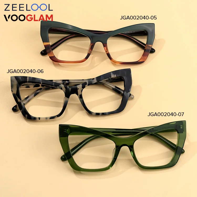 

Zeelool Vooglam 2022 new arrival Wholesale Cateye Acetate eye glass frames acetate frame eyeglasses wholesale optical glasses