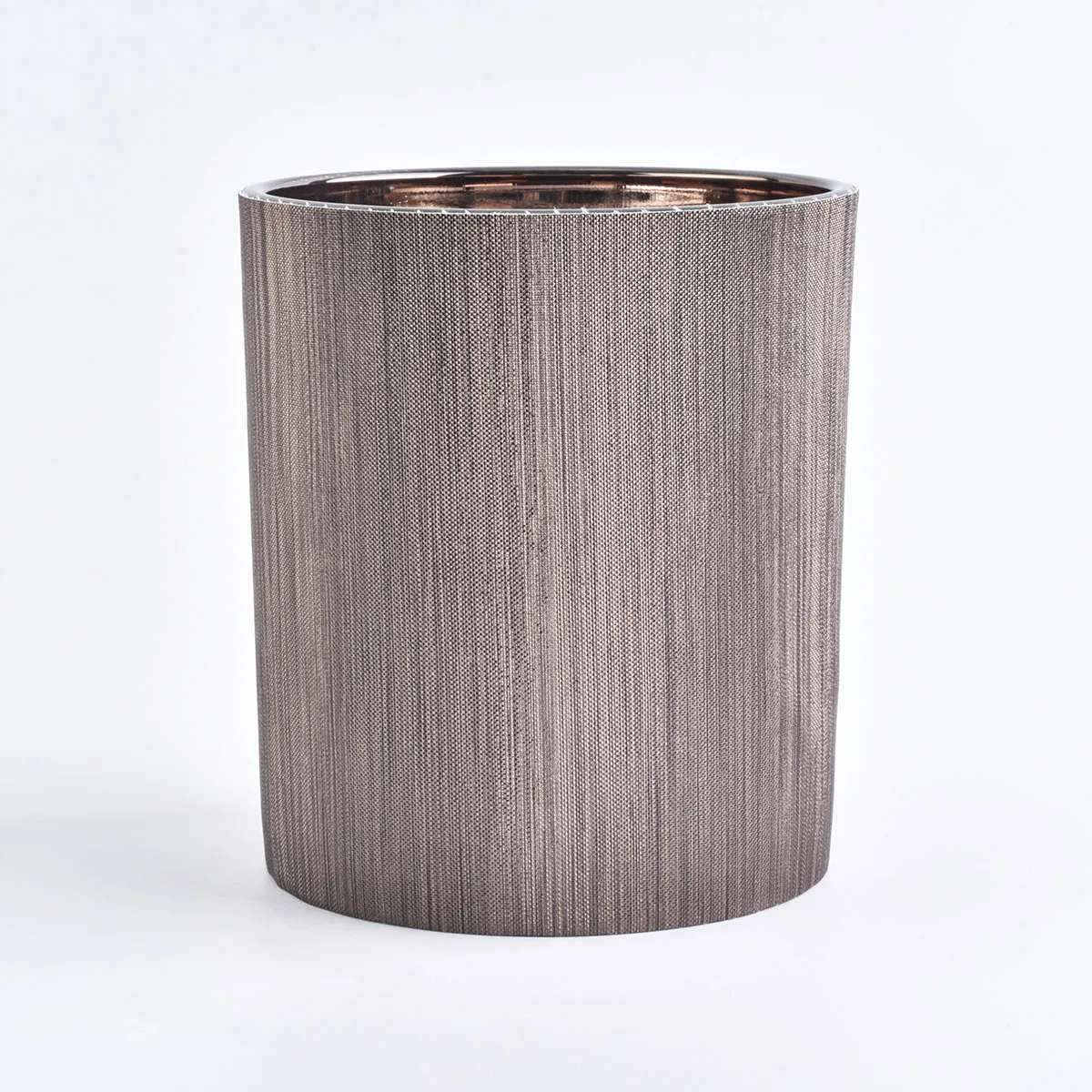10oz leather glass candle holder
