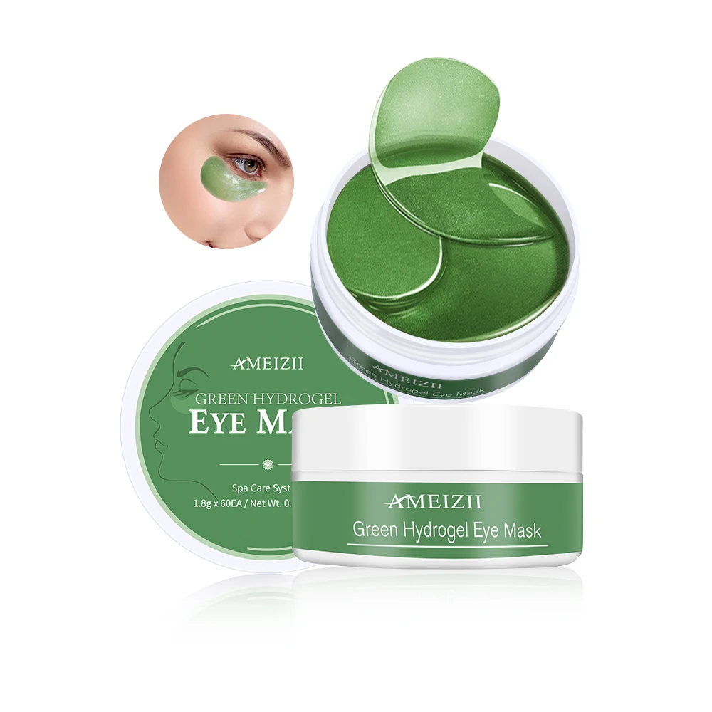 

Seaweed Eye Mask Green Hydrogel Eye Patch Dark Circles Wrinkle Remover Parches Para Ojos Collagen Eyemask Gel Sleep Eyepatch
