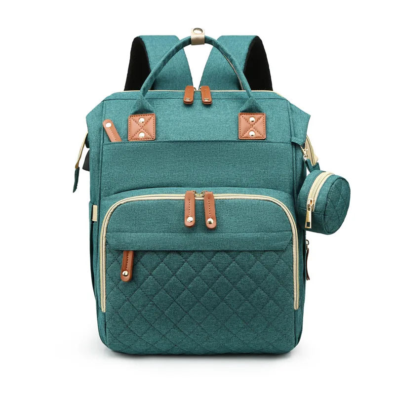 

2021 Amazon hot sale Portable 3 in 1 custom expandable backpack baby diaper bags with changing station, Customized color