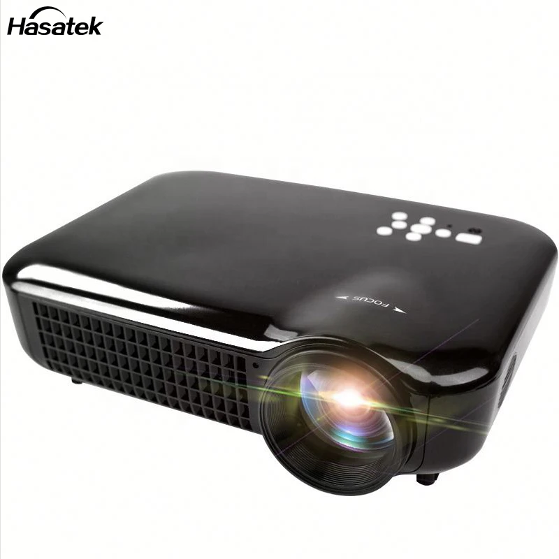 

Professional 5500 Lumens Mini Data Show Cinema Projector, White/black